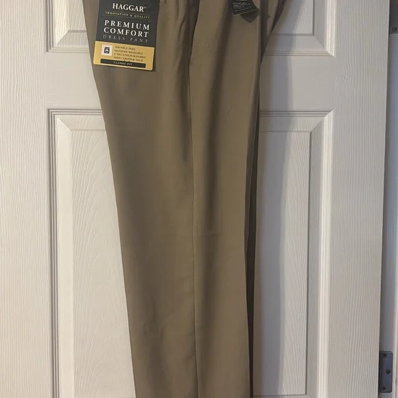 Haggar | Pants | Haggar Mens Premium Comfort Dress Pants Tan | Poshmark
